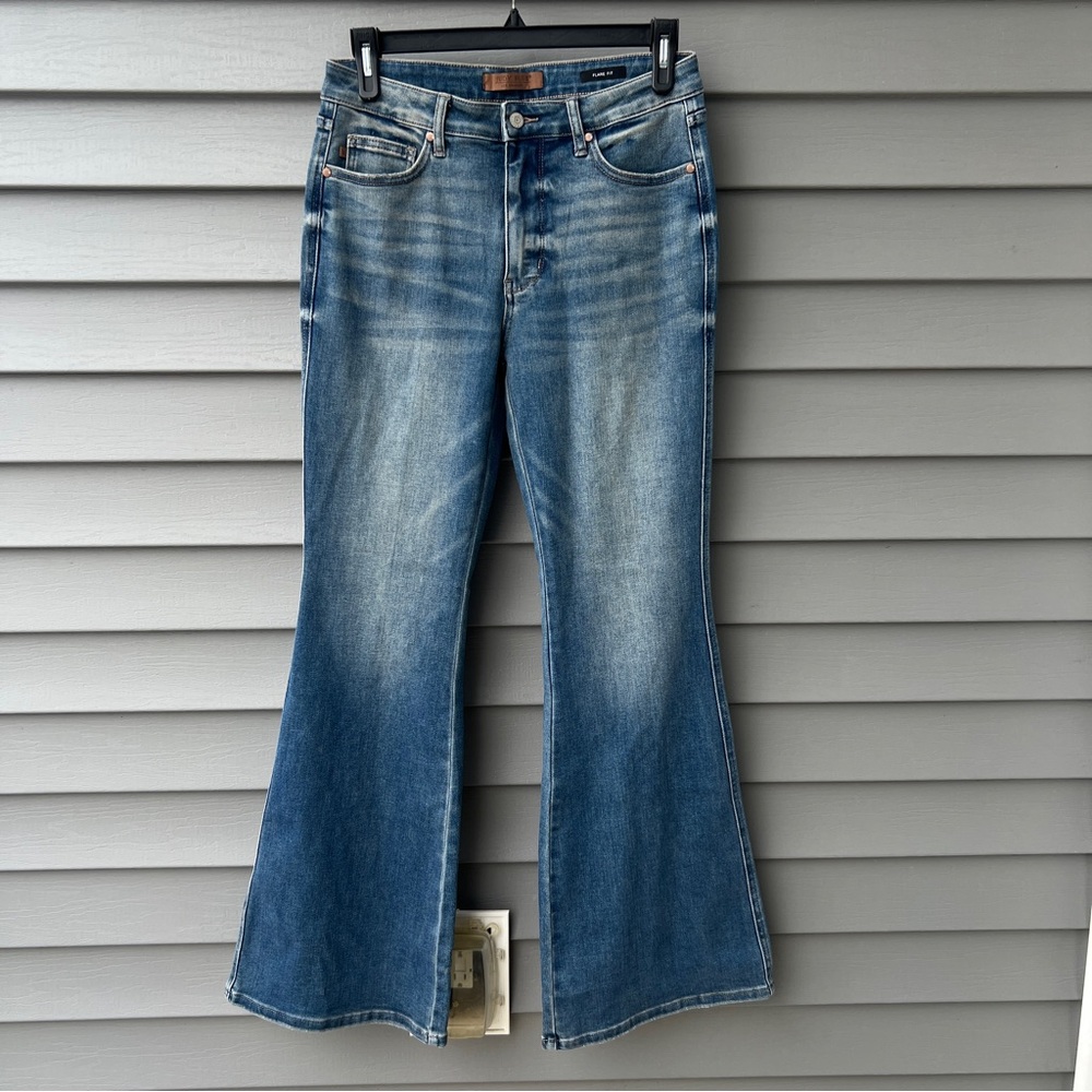 Judy Blue Flare Leg Jeans High Waist Light Wash Women's Size 11/30
